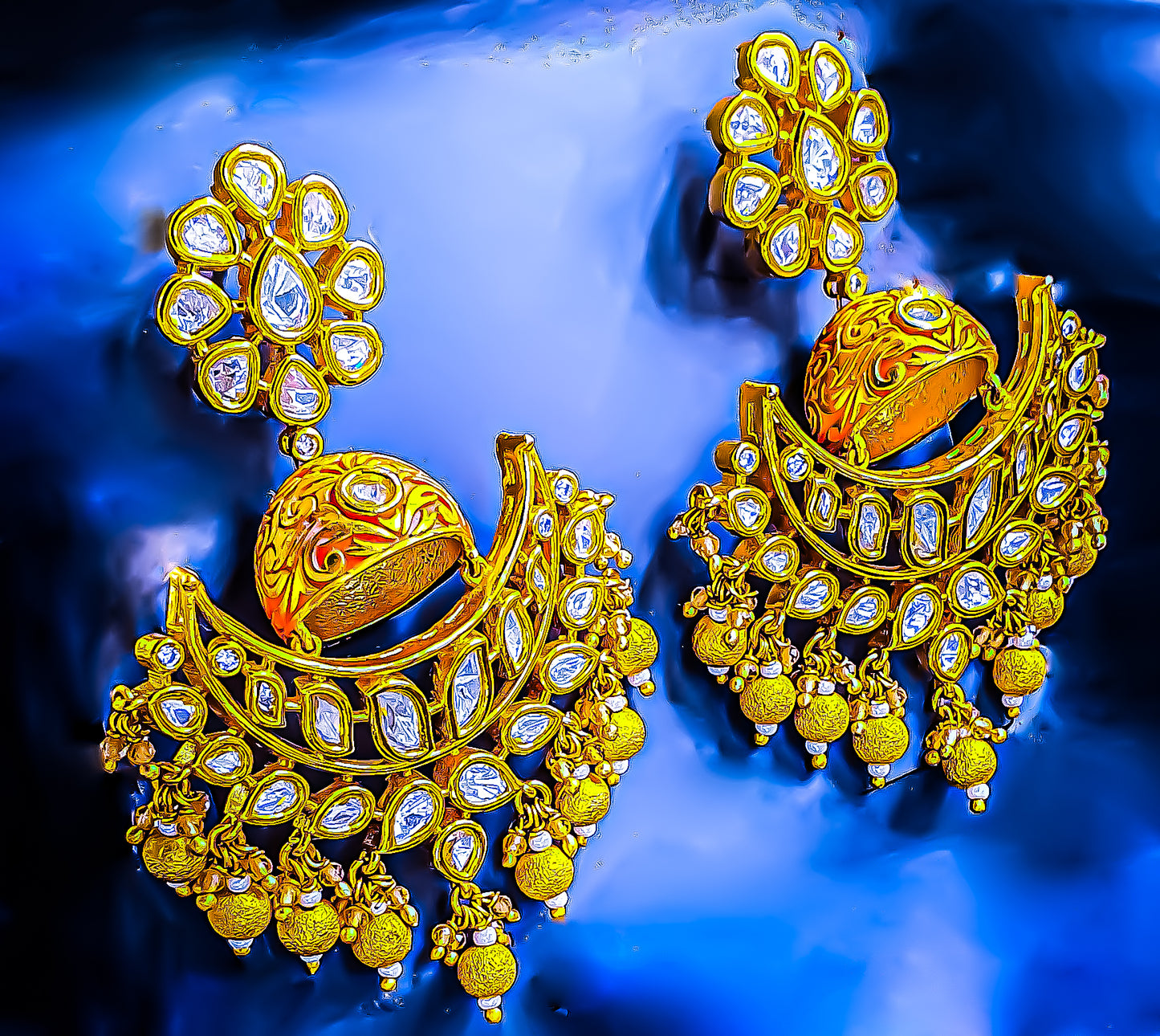 Raani's Vintage-inspired Artisanal Kundan Earrings